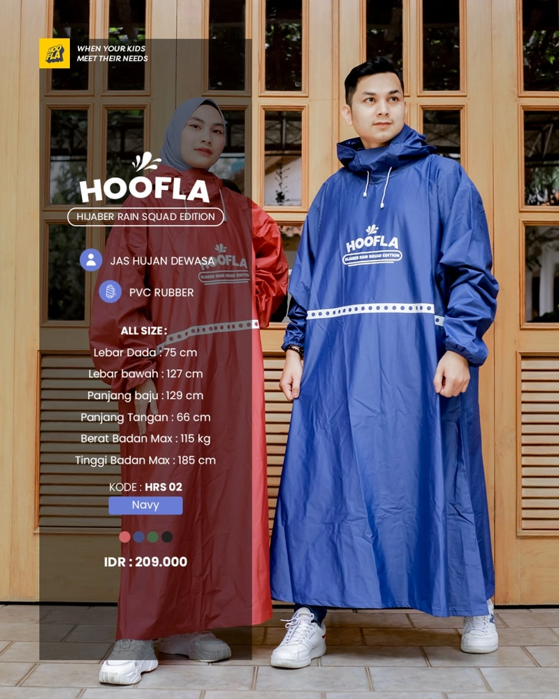 Product image Hoofla - Hijaber Rain Squad Edition (HRS) all size Navy