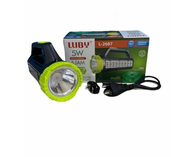 Product image Senter Emergency Tahan Nyala 6 Jam Sorotan Sampai 500 Meter Cahaya Putih