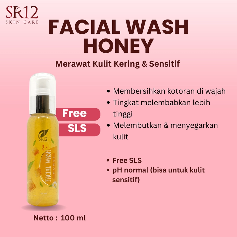 Product image SR12 Jawa Barat - SR12 Facial Wash Honey Merawat Kulit Kering Dan Sensitif 100 ml facial wash honey