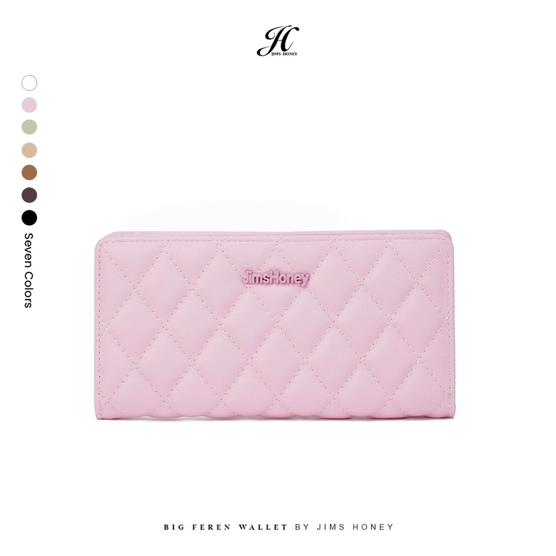 Product image JIMSHONEY SUKABUMI - BIG FEREN WALLET - DOMPET PANJANG - DOMPET WANITA JH 2021 PINK