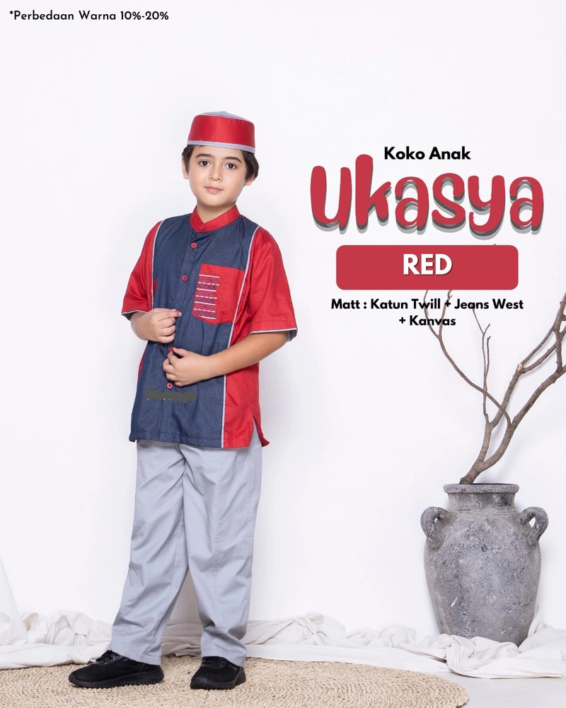 Product image AL Irsyad Store - KOKO ANAK FATTAYA UKASYA Beli 1 Free Babygold 3 RED