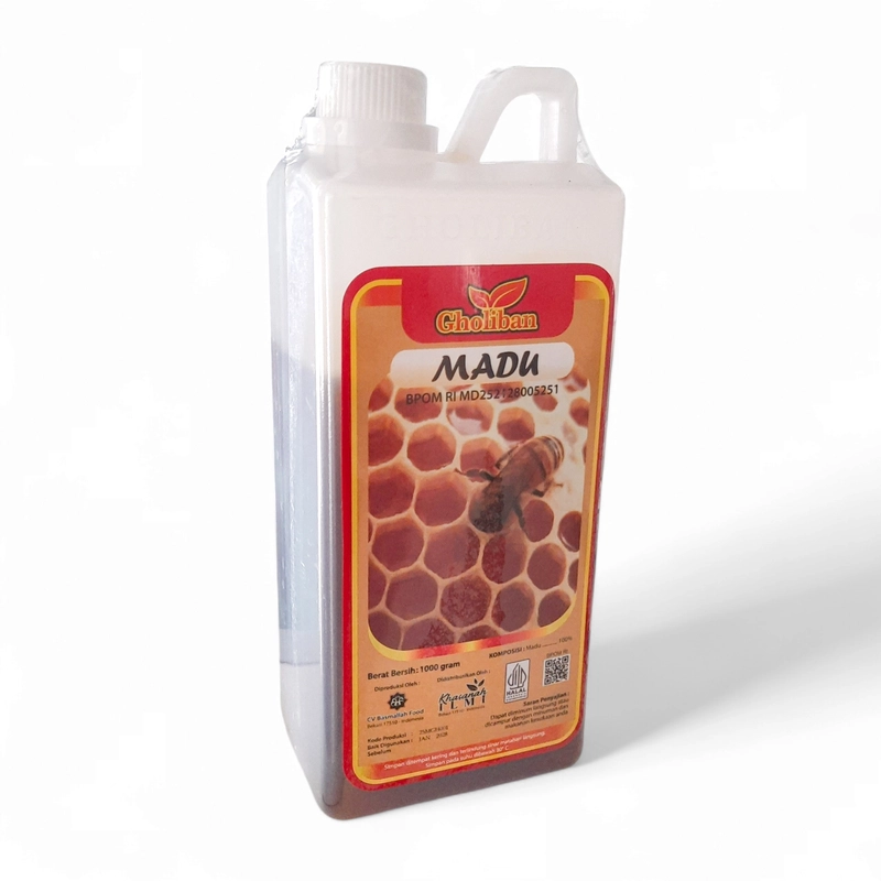 Product image Madu Gholiban - Madu Suplemen Kesehatan Untuk Anak & Dewasa / Suplemen Daya Tahan Tubuh 1000g manis