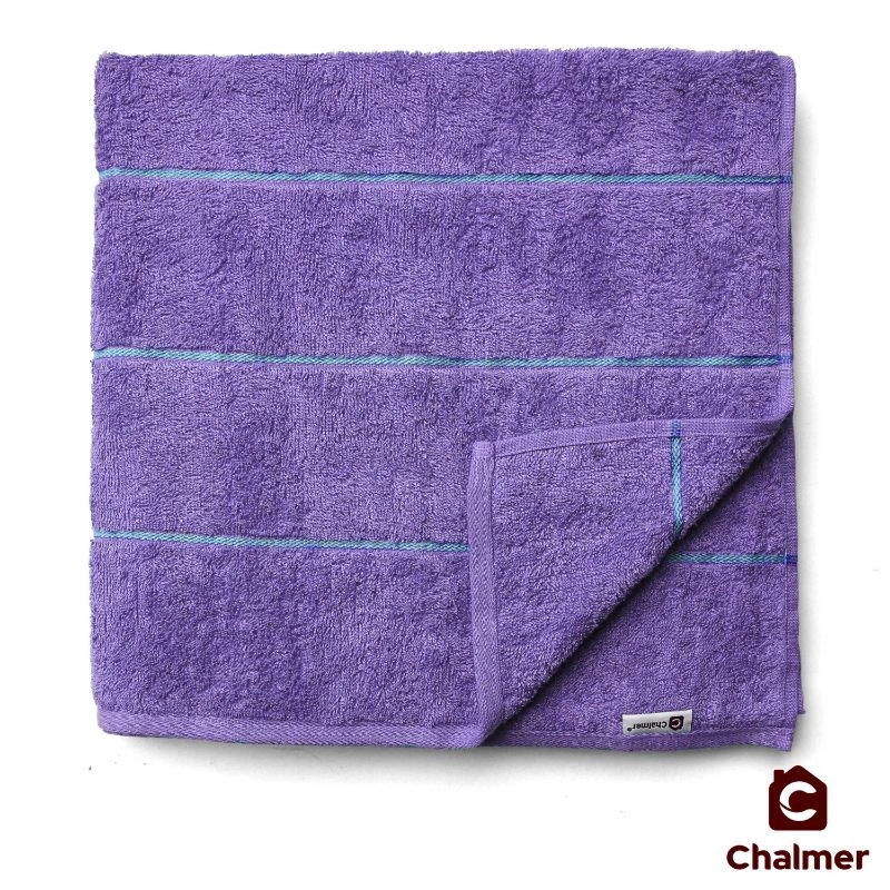 Product image Chalmer - Handuk Mandi Dewasa Chalmer 70 x 135 cm Handuk Motif Stripe 70 x 135 cm Lilac
