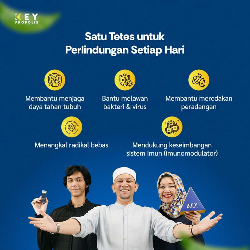 Product image KEY Propolis Official - [Free Gift Kapsul Keyslim] Bundle 3pcs Propolis Key drop Bundle 3pcs