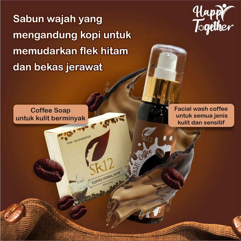 Product image SR12 Facial Wash Coffee Memudarkan Flek Hitam Dan Bekas Jerawat 100 ml Facial Wash Coffee