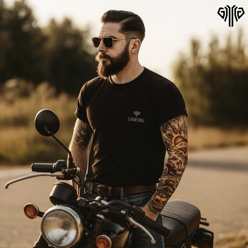 Product image GAWUNG - GAWUNG Manset Tangan Motif Tatto Tato Sepasang Sarung Lengan Tangan Macho Sport & Fashion ANTTR dewasa V3