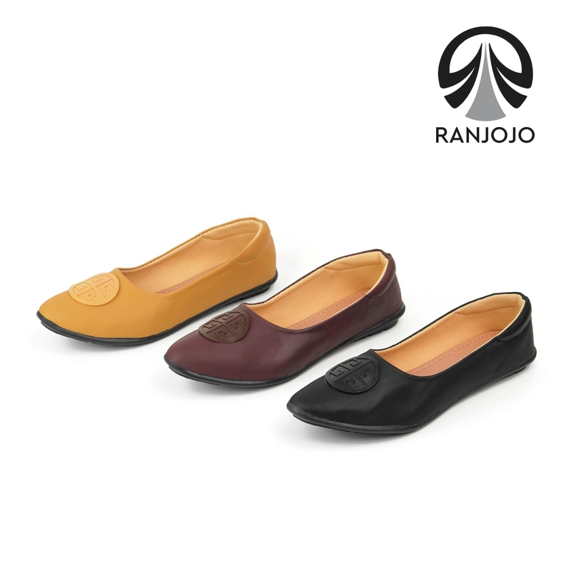 Product image Ranjojo - Sepatu Flatshoes Wanita Original Terbaru Kekinian RN06 37 HITAM