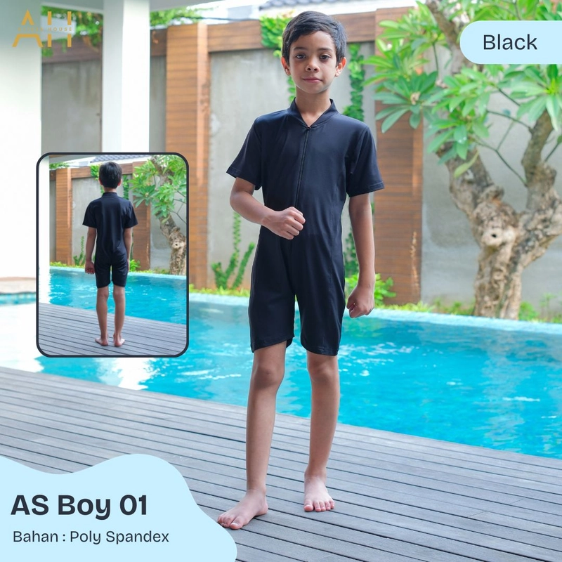 Product image Alivia House - Alivia Swimwear AS Boy 01 Baju renang anak laki laki swimwear anak laki laki XS Black