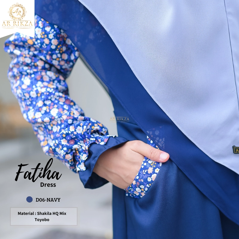 Product image Arrikza - FATIHA DRESS (KODE D) L D06-NAVY