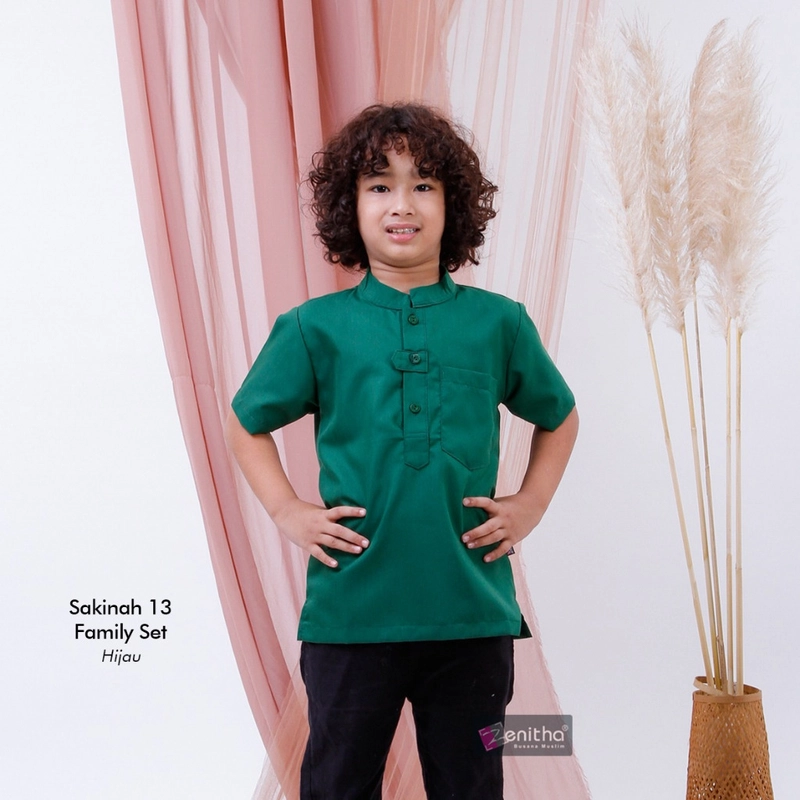 Product image Zenitha - Sarimbit Couple Family Set Premium Sakinah 13 Koko Anak 3-4 Tahun