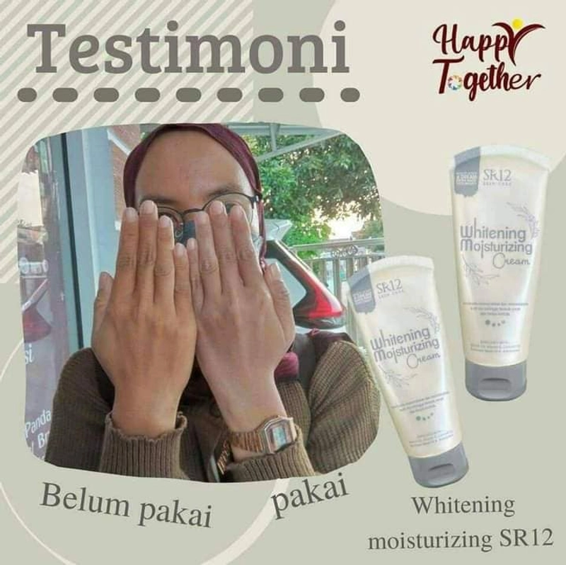 Product image SR12 Whitening Moisturizing Cream Pelembab Wajah Dan Badan Dengan Efek Putih Seketika 100 ml Moisturizer Cream