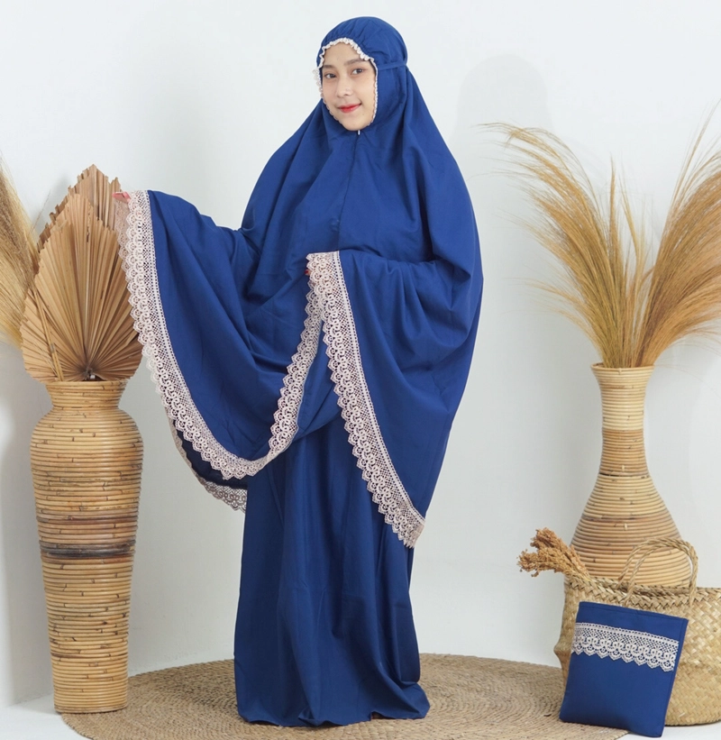 Product image Teeca - Mukena Dewasa 2in1 Daily Nuha Series Semi Jumbo Navy