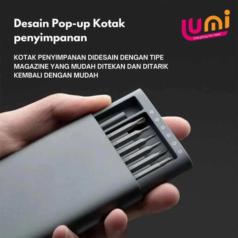 Product image Luminary - Luminary - Obeng Set 24in1 obeng magnet multifungsi isi 24 screwdriver set 24 pcs obeng servis hp ob Ukuran 24in1