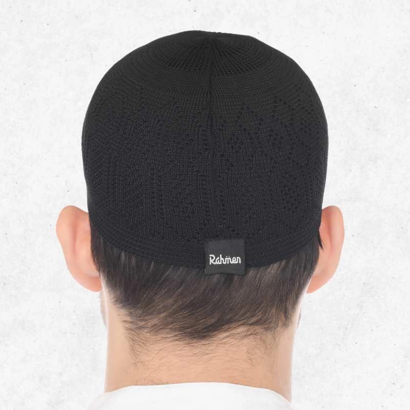 Product image Peci Rajut Seri Nabawi - Rahmen Allsize Dewasa Hitam