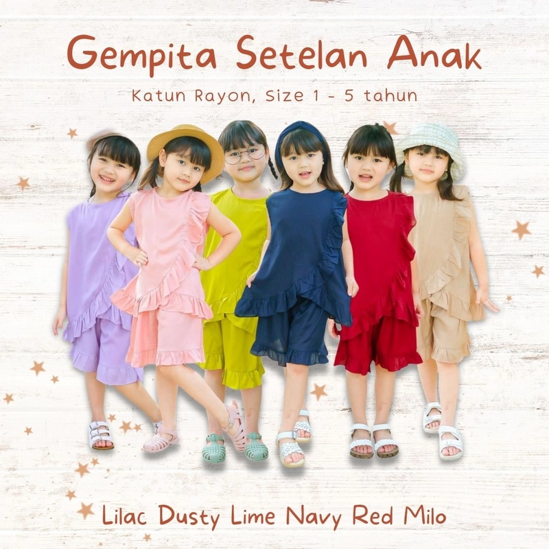 Product image Smilee - Gempita Setelan Anak 1 Dustypink