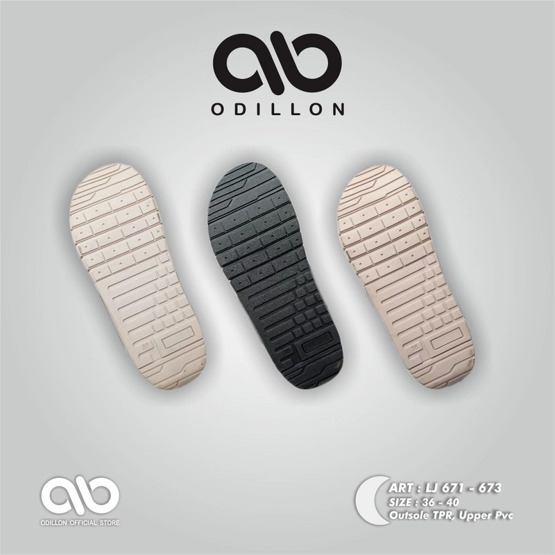 Product image Odillon - Ornella - LJ 672 / Sepatu Sandal Wanita Casual 38 CREAM