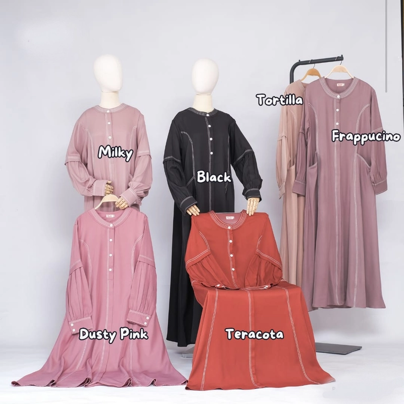 Product image Fisky Collection - Gamis Alzena Abaya S Black