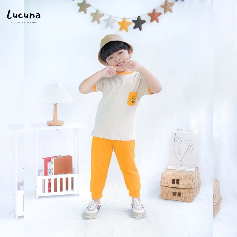 Product image Lucuna - Haru Setelan Kaos Anak Unisex 1 Honey