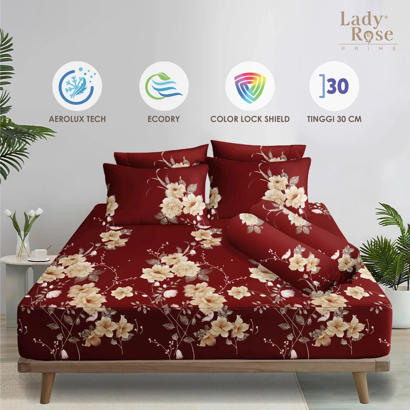 Product image LADY ROSE OFFICIAL - Lady Rose Prime - Bed Cover Set Vania 180x200x30 King Fitted