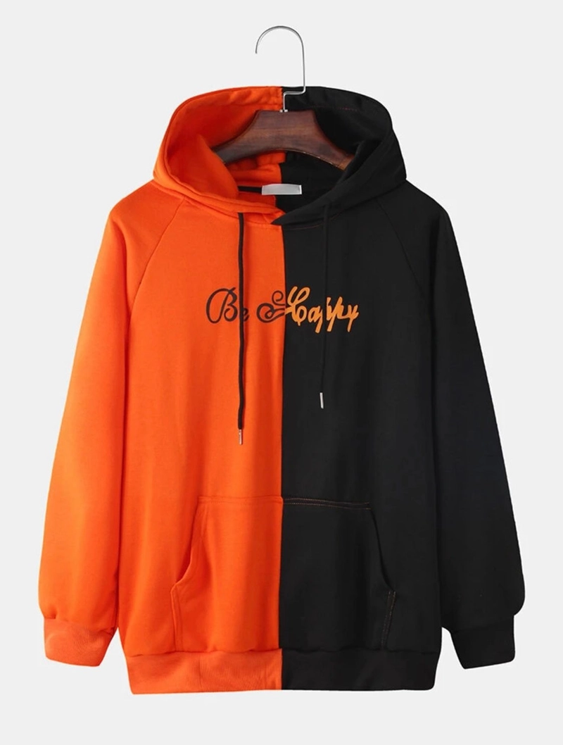 Product image sweater pria be fs realpict M/L hitam orange