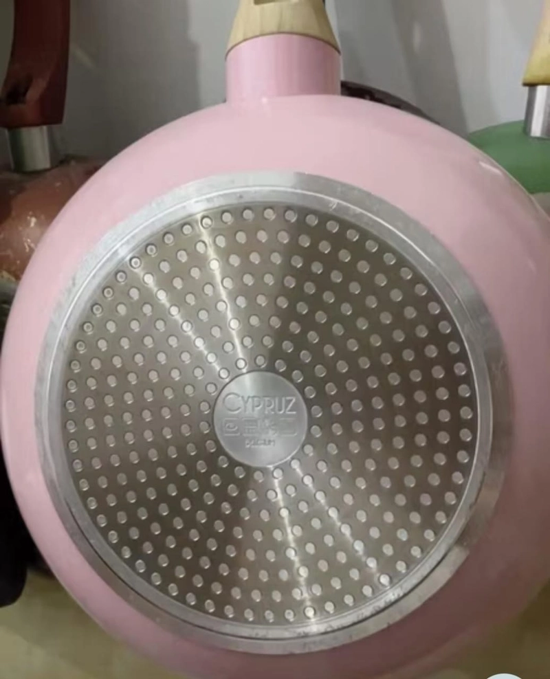 Product image Rizki Electronics - Cypruz Pink Ceramic Fry Wok 28 cm pink