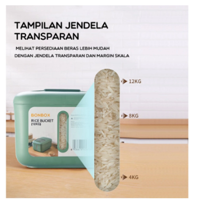 Product image UTAMAMEGA - Tempat Penyimpanan Beras Rice bucket kapasitas 12 Kg Type BKE901