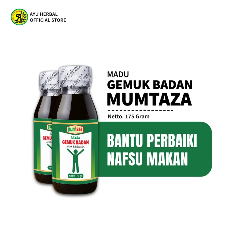Product image Madu Gemuk Badan Anak & Dewasa Mumtaza - Herbal Nafsu Makan / Membantu Menambah Berat Badan 175 gram