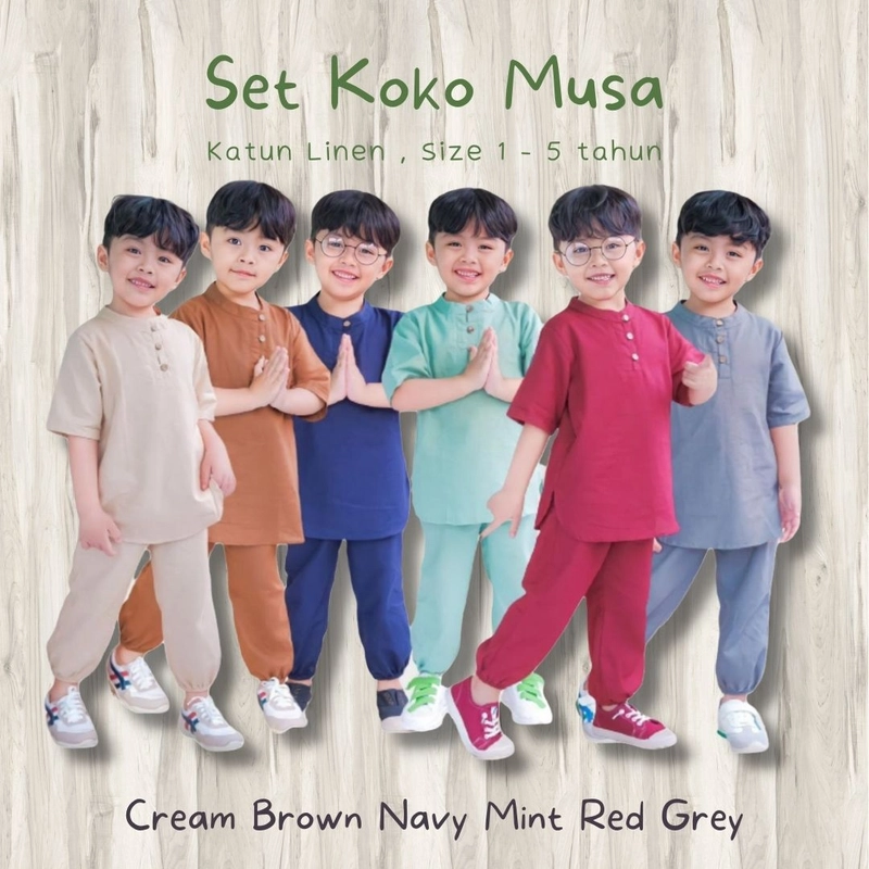 Product image Lucuna - Musa Setelan Koko Anak Baju Muslim 2 Red