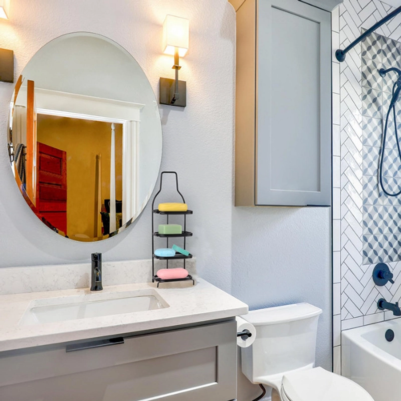 Product image KAMJE Stiker Sticker Cermin Rias Dinding Wallpaper Tempel Anti Pecah Kaca Miror Dekorasi Oval KMJ121 KMJ121 30 X 20 CM