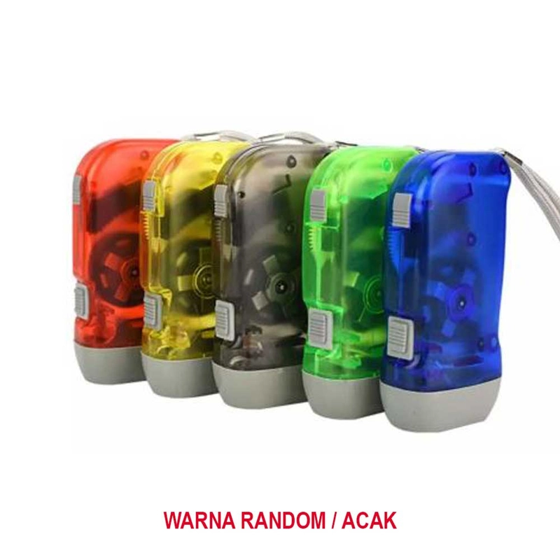 Product image Moveonesia - Senter Pompa Tangan Tanpa Baterai SENTER POMPA RANDOM
