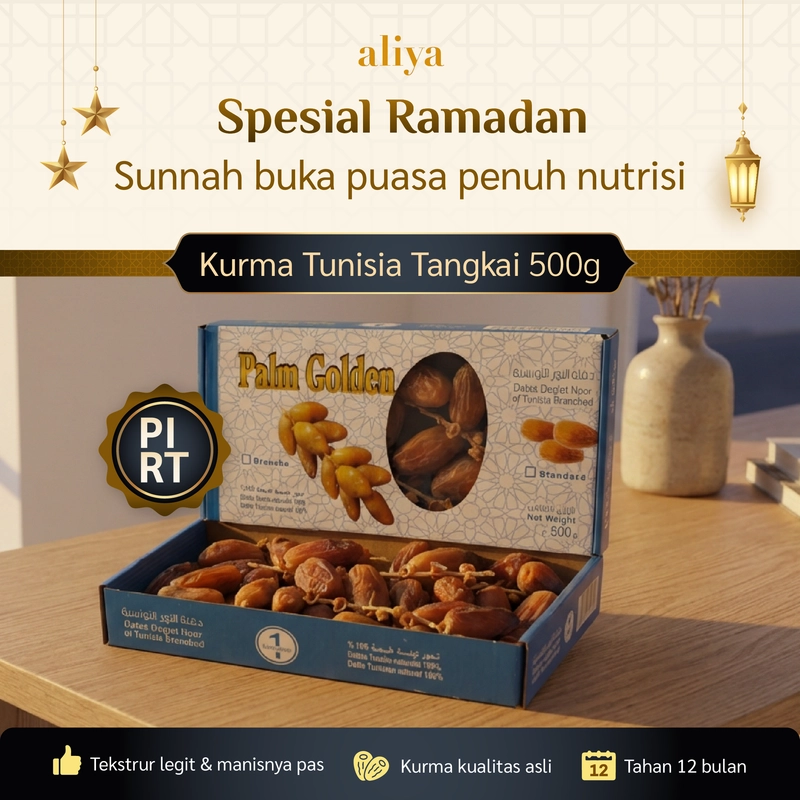 Product image Aliya - Kurma Tunisia Tangkai 500g Palm Golden
