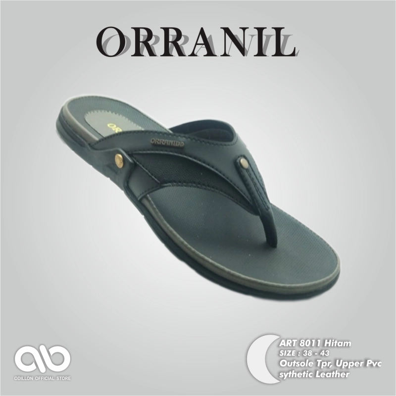 Product image Odillon - Orranil - 8011 / Sandal Jepit Pria Casual 38 BLACK