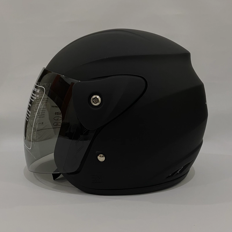 Product image Helm Nuvo Solid Hitam Doff Polos - Helm SNI - Helm Dewasa L Nuvo Polos Hitam Doff