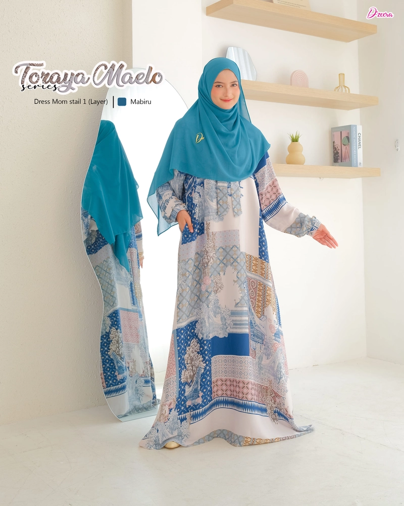 Product image Dzeera - TORAYA DRESS STYLE 1 / gamis full motif toraja XS MABIRU