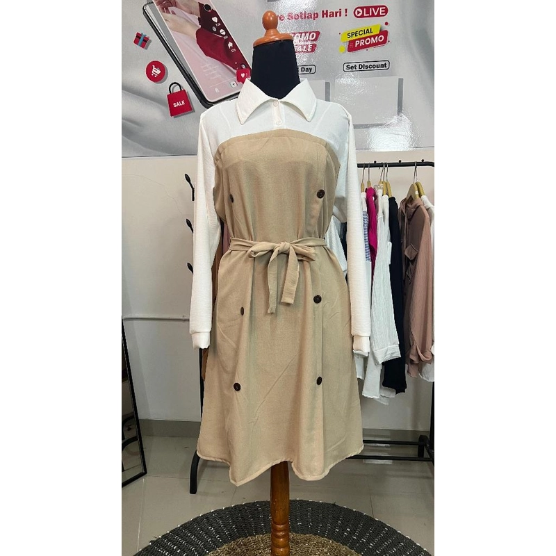 Product image Sseolshop - Sseolshop - Acha baju wanita / tunik wanita terbaru 2025 M Krem