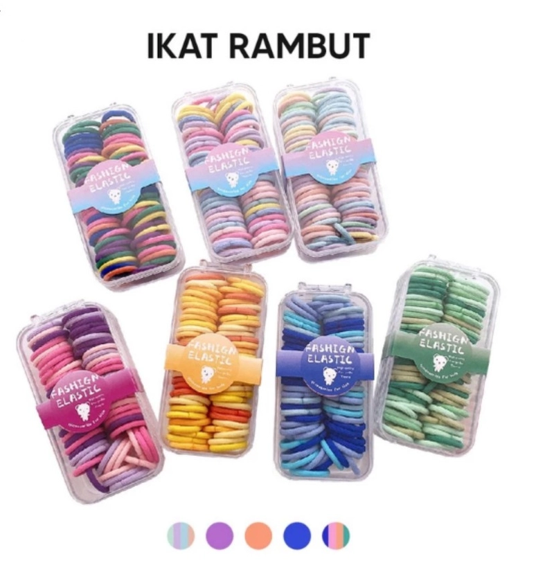 Product image Alcante - ikat Rambut Korea Anak Perempuan Isi 60pcs set isi 60pcs random