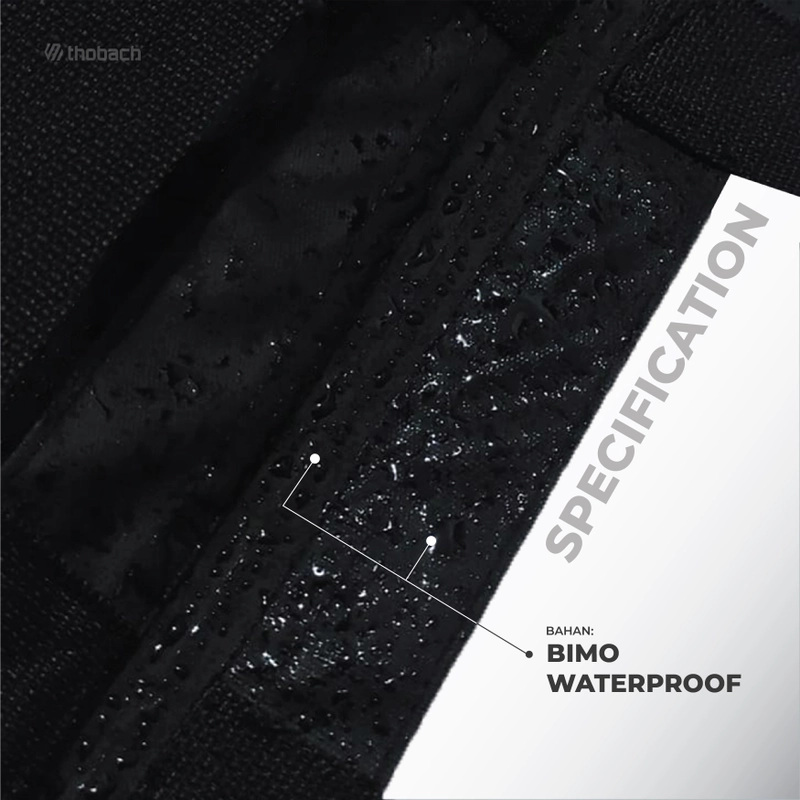 Product image Thobach official - THOBACH Tote Bag Anti Air Waterproof LOGO 2 WARNA BLACK