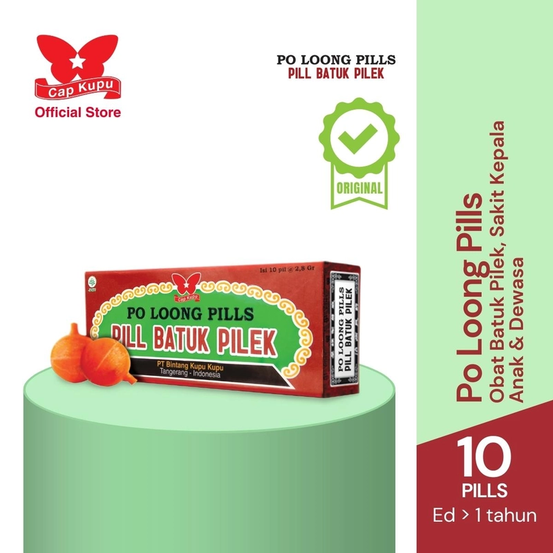 Product image Po Loong Pills 10 Pil - Obat Batuk Pilek Anak & DewasaPo Loong 10 Kapsul