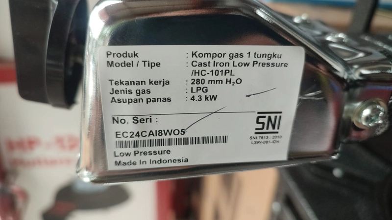 Product image NDA Store - Hock Kompor Gas Cast Iron High Pressure HC-130CH HC130CH SILVER