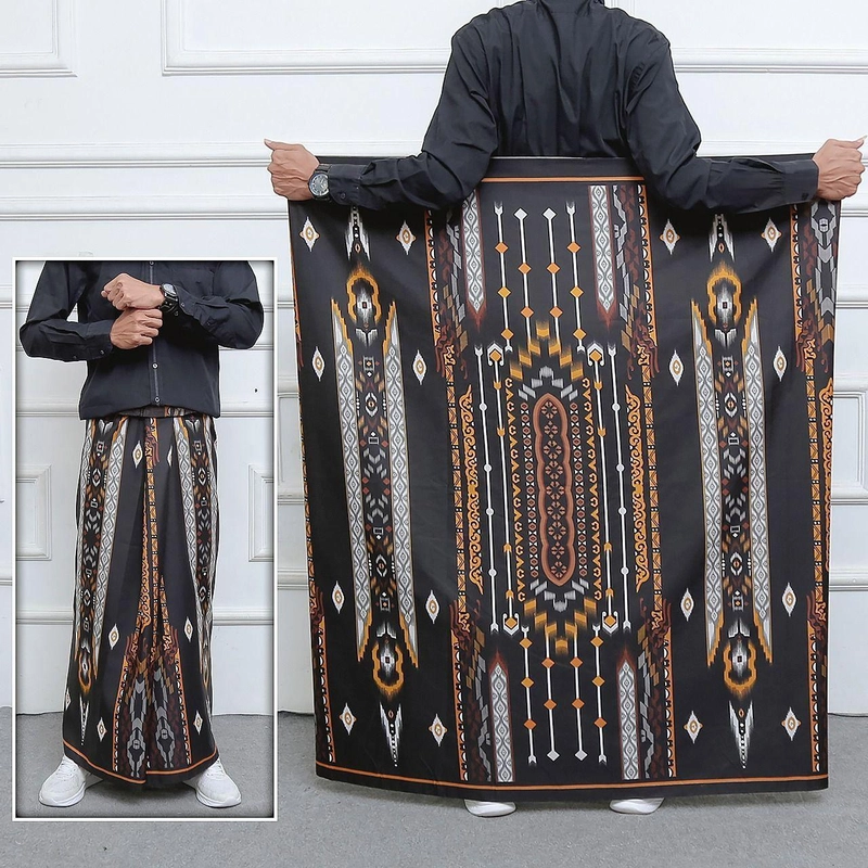 Product image Batik Mafaza - Batik Sarung Pria Dewasa Modern Best Seller anti kusut free peci rajut motif gus lutfi Sarung Dewasa Sarung gus lutfi