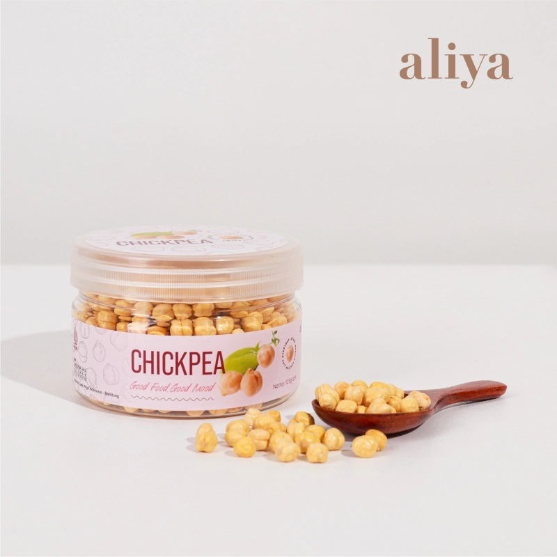 Product image Aliya - CHICKPEA Snack Makanan Ringan Kacang Arab Panggang Renyah 125gr