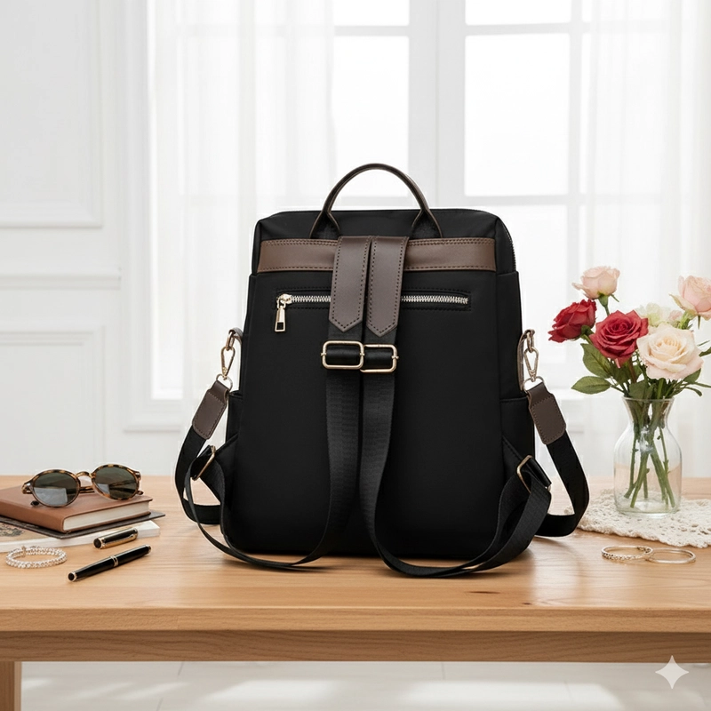 Product image CBL - Ransel SANSA - Tas Ransel Backpack Wanita SANSA Muat Laptop Waterproof Bahan Nilon Premium A Big Cream