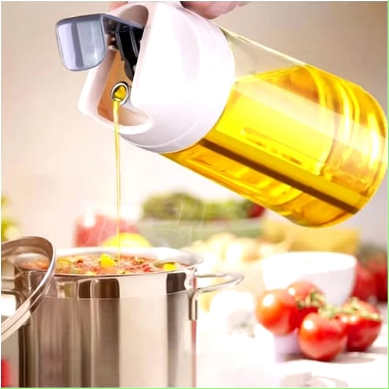 Product image Alcante - Botol Kaca Minyak Goreng 630ml / Bottle Oil Pot 630 ml 10cm random