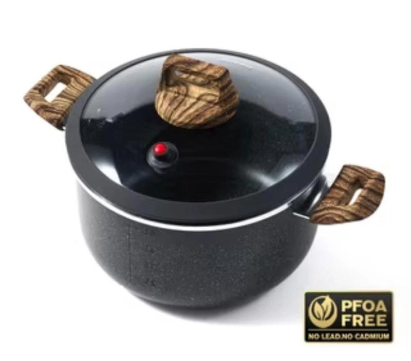 Product image Rizki Electronics - freemir Panci Sup Gentong 24cm 5,5 liter hitam/beige