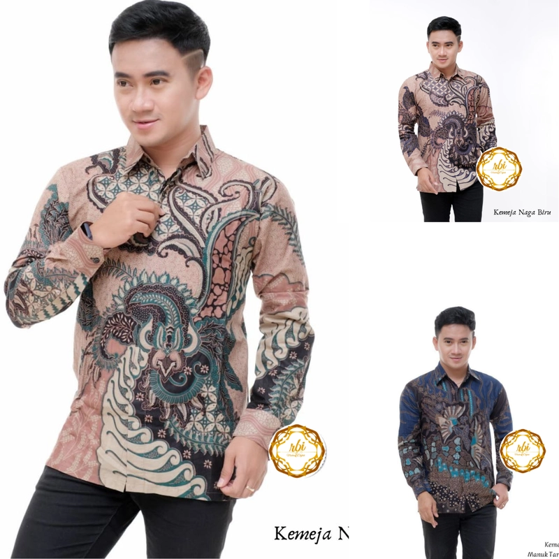 Product image Rambe Batik Indonesia - Batik Saipuddin Premium Lengan Panjang L A