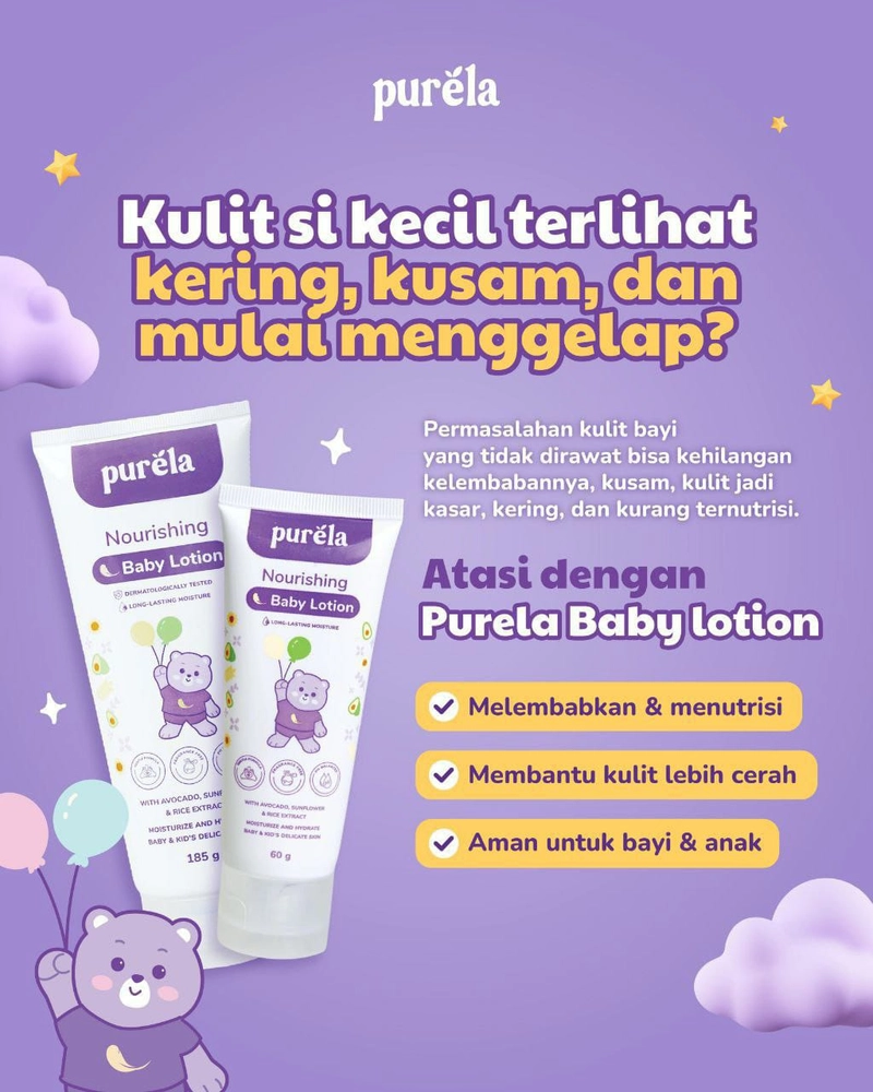 Product image Reglow skincare - PURELA Skincare Anak Soothing Baby Cream 70gram 70gram cream
