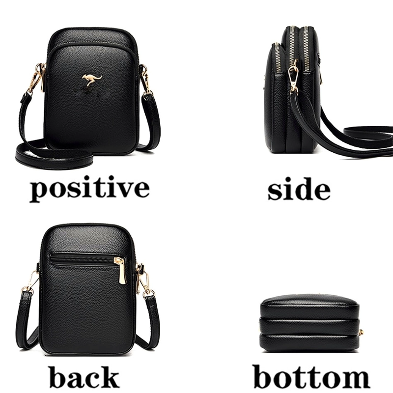 Product image HANY SLING BAG - Tas Mini Selempang Wanita Hany Bahan Semikulit (Sintesis) Banyak Saku Banyak Warna Small Hitam
