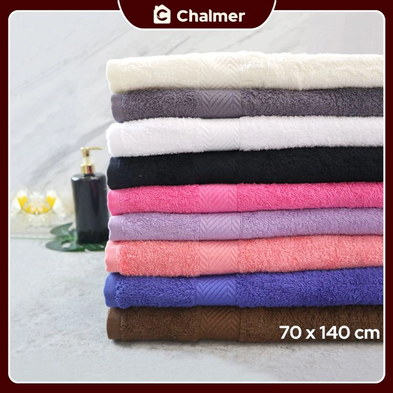 Product image Chalmer - Handuk Mandi Chalmer 70 x 140 cm Handuk Mandi Dewasa Ukuran Besar 70 x 140 cm Hijau Tosca