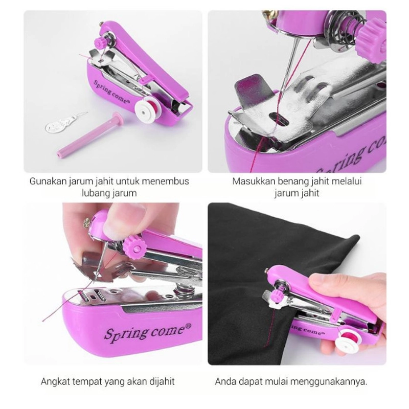 Product image KAMJE Mesin Jahit Portable Mini Tangan Manual KMJ057 KMJ057 RANDOM