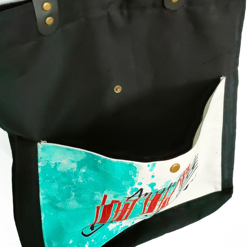 Product image Dewani - Dewani Totebag Canvas Hitam BDG-H05 Tas Kanvas Seri Bandung 40x36x5 hitam